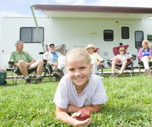 Family with RV