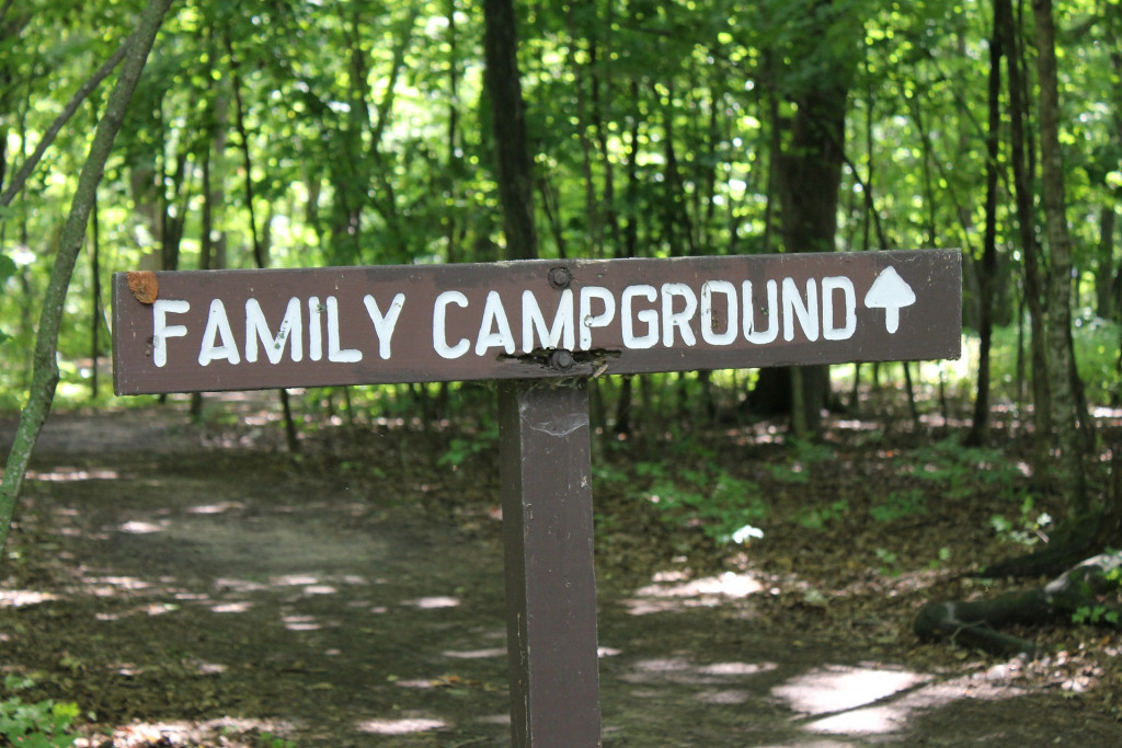 Campground sign