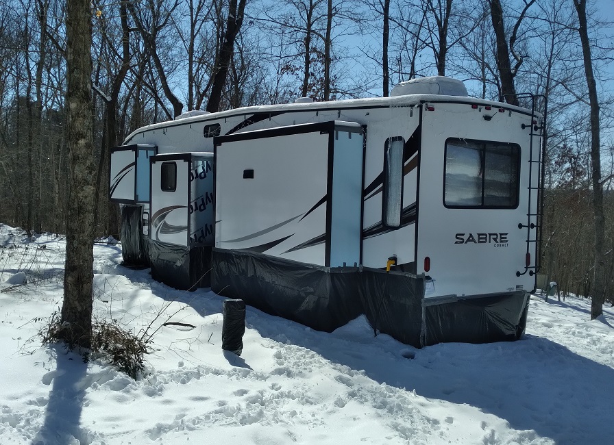 RV in Snow