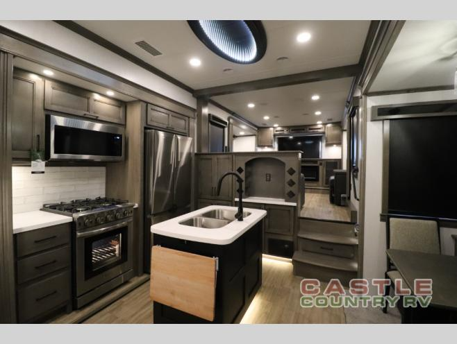 Kitchen in the Forest River Riverstone